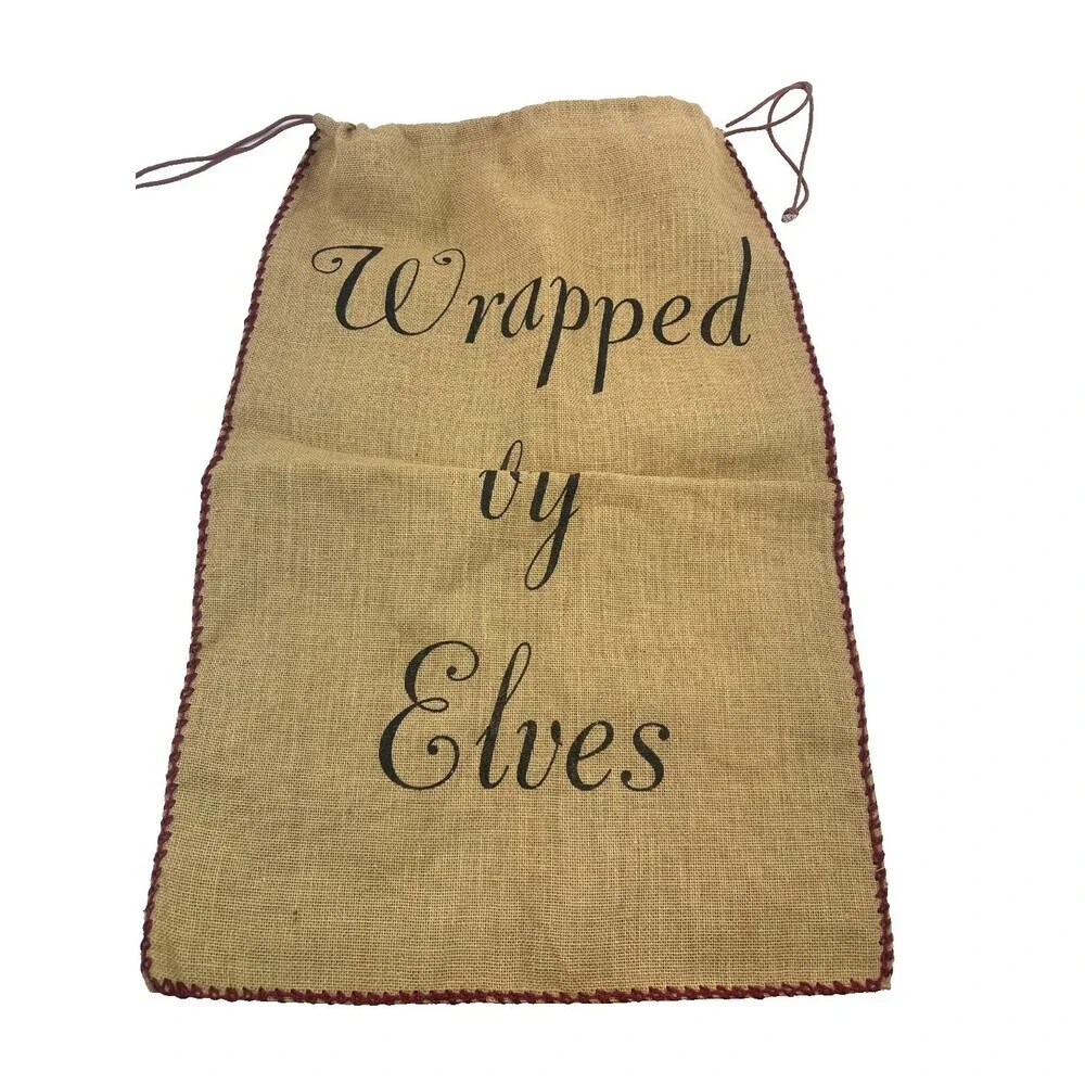 Burlap Gift Bag Drawstring 